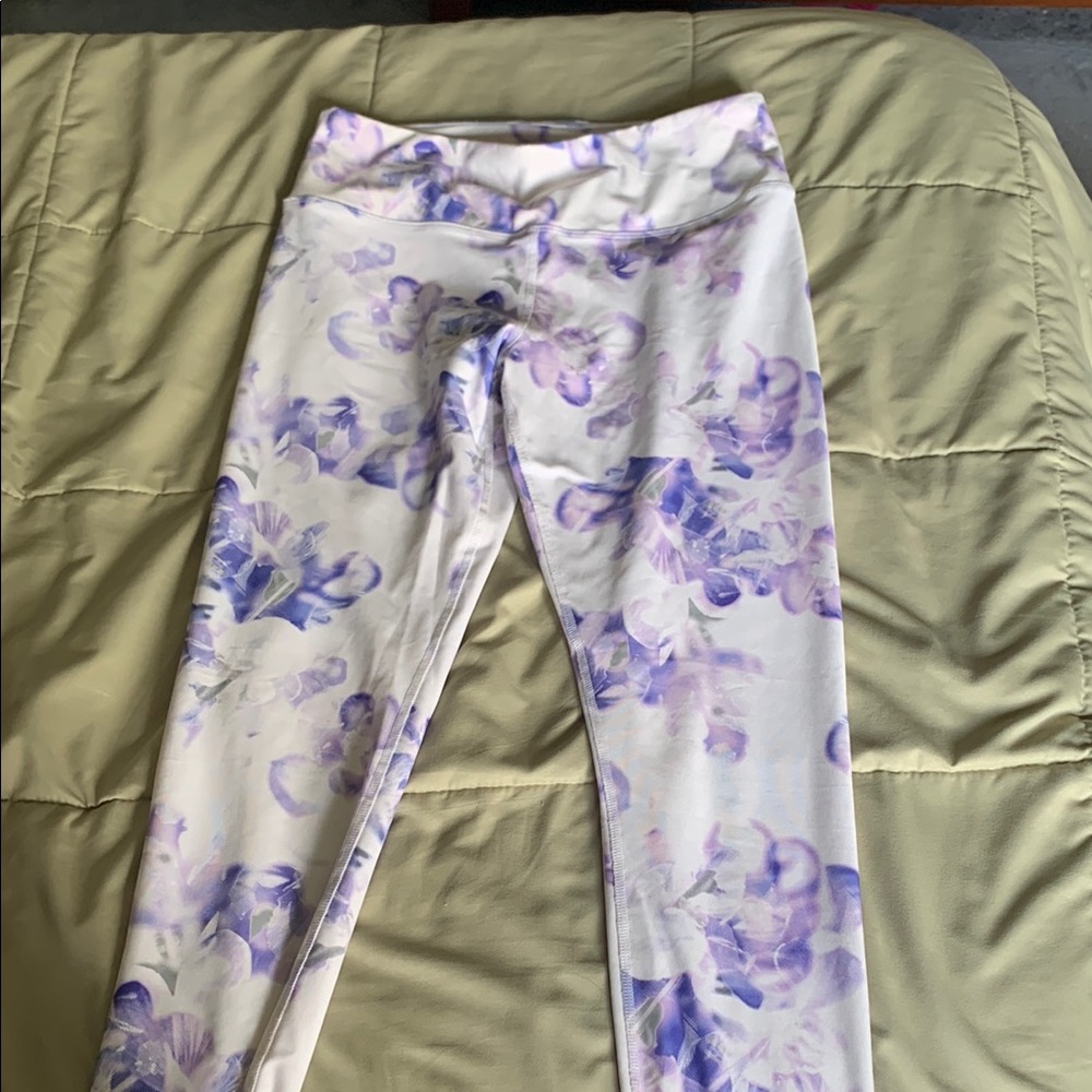 Joe Fresh Purple and White Active Leggings